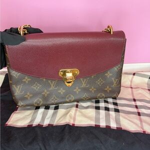 Louis Vuitton Monogram Sin Burgundy and Brown saint placide crossbody